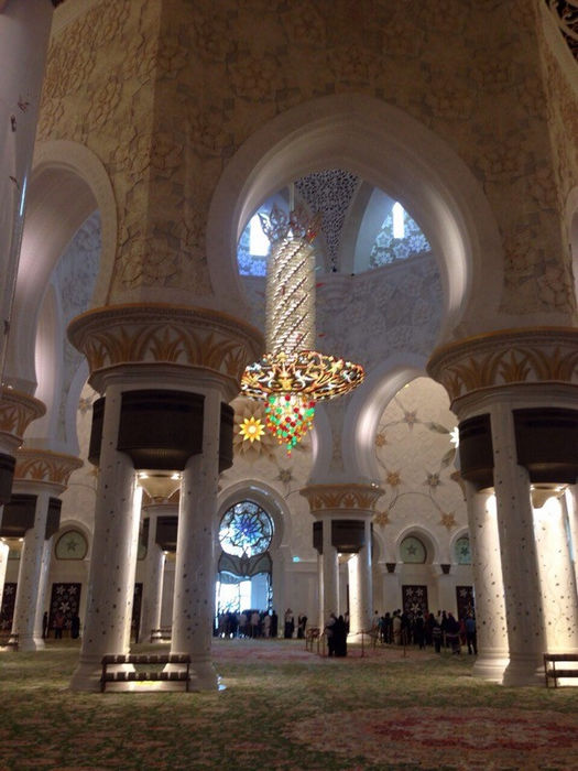 Мечеть шейха Зайда - освещение