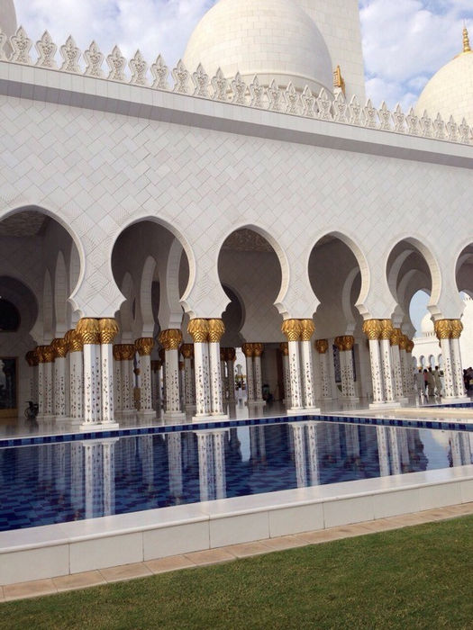Мечеть шейха Зайда - убранство колонн фото 2