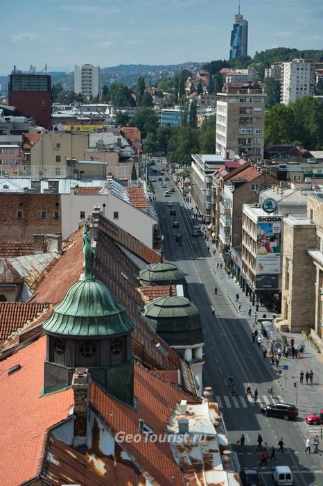 Сараево с высоты птичьего полета